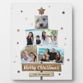 Rustige kerstboom | 5 Foto's collage Fotoplaat (Voorkant)