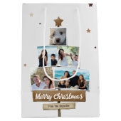 Rustige kerstboom | 5 Foto's collage Medium Cadeauzakje (Achterkant)