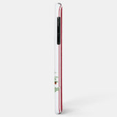 Rustige kerstboom met rode kruis Case-Mate iPhone case (Achterkant/links)