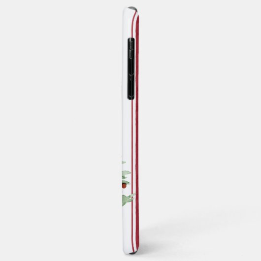 Rustige kerstboom met rode kruis Case-Mate iPhone case (Achterkant/links)