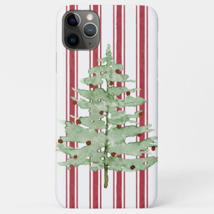Rustige kerstboom met rode kruis iPhone 11 pro max hoesje