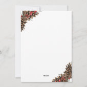 Rustige Kerstfeest Uitnodiging | Witte Kerst (Achterkant)