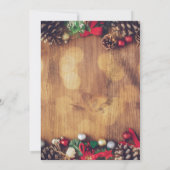 Rustige kerstfeestdag in de sfeer van de gevechtsf kaart (Achterkant)