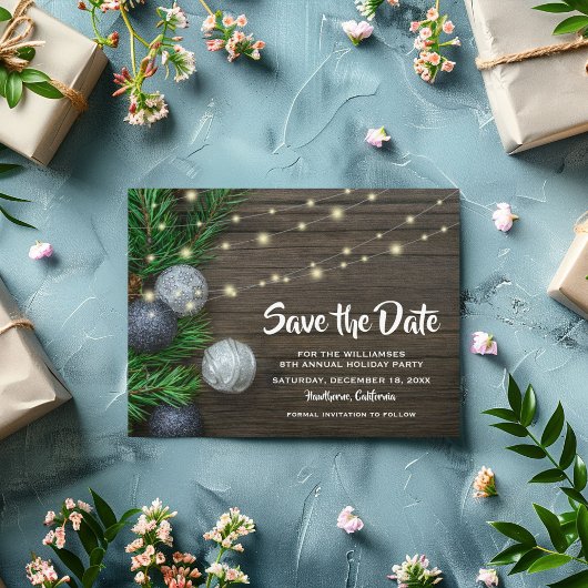 Rustige kerstfeestdag Opslaan datum Uitnodiging Briefkaart