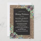 Rustige kerstfeestdagen | Winterbruiloft Kaart (Voorkant)