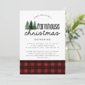 Rustige kerstfeestpartij Buffalo Pset Kaart (Staand voorkant)