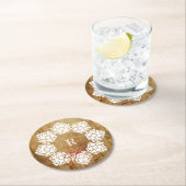 Rustige kersthop Beer Monogram Onderzetter (Insitu)