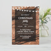 Rustige kerstkerstfeestskoord met licht kaart (Staand voorkant)