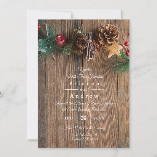 Rustige kerstkurk Star Cinnamon Wedding (Voorkant)