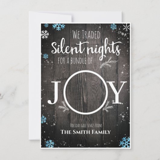 Rustige kerstman feestdagenkaart (Voorkant)