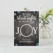 Rustige kerstman feestdagenkaart (Staand voorkant)