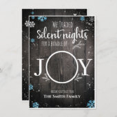 Rustige kerstman feestdagenkaart (Voorkant / Achterkant)