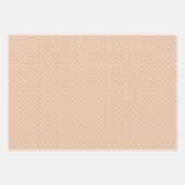 Rustige kerstrode en beige papierset voor het verp inpakpapier vel (Voorkant 3)