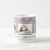 Rustige kerstsnowflakes 3 Fotocollage Koffiemok (Center)