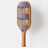 Rustige kersttekens patroon pickleball paddle (Links)
