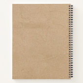 Rustige Kraft Brown Paper Simple Professional Notitieboek (Achterkant)