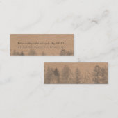 Rustige kraft Herfst winterdenbomen trouwdetail Mini Visitekaartje (Voorkant / Achterkant)