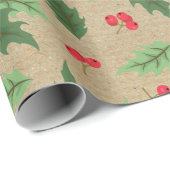 Rustige Kraft-kerstkleerbedekking Cadeaupapier (Rol Hoek)