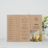 Rustige Kraft Restaurant Afhaalmenu Ontwerp (Staand voorkant)
