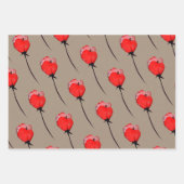 Rustige kraftpapierbloemen en bloesems inpakpapier vel (Voorkant 3)