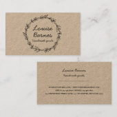 Rustige kraftschacht visitekaartje (Voorkant / Achterkant)