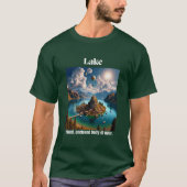 Rustige Lake Oasis: Binnenwateren T-shirt (Voorkant)
