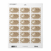 Rustige Lamb Baby shower Return Address Label (Full Sheet)