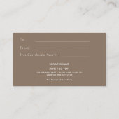 Rustige Land Deer Antlers Cadeaubon Klantenkaartje (Achterkant)