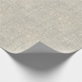 rustige land grijze burlap cadeaupapier (Hoek)