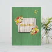 Rustige land-kleurige recept-organisator (Staand voorkant)