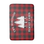 Rustige landengezinskool rode buffels badmat (Voorkant Verticaal)