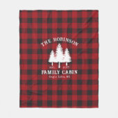 Rustige landengezinskool rode buffels fleece deken (Voorkant)