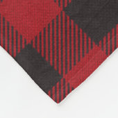 Rustige landengezinskool rode buffels fleece deken (Hoek)