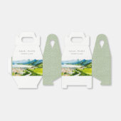 Rustige landschapsbruiloft bij het meer van het do bedankdoosjes (Uitgevouwen)