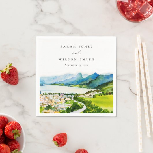 Rustige landschapsbruiloft bij het meer van het do servet (Insitu)