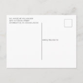 Rustige landschuur Eenvoudig hout, bespaart de dat Aankondigingskaart (Achterkant)