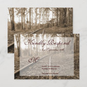 Rustige landspoorwegen RSVP-kaarten RSVP Kaartje (Voorkant / Achterkant)