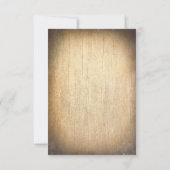 Rustige landtekenlights Wedding RSVP-kaarten RSVP Kaartje (Achterkant)