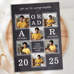 Rustige lei 6 Aangepast Afstuderen voor foto's Kaart