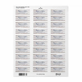 Rustige lichte Adresetiketten Etiket (Full Sheet)