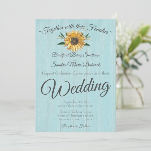 Rustige lichte Blauwgroen blauwe schuur - zonneblo Kaart (Staand voorkant)