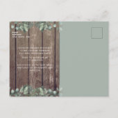 Rustige lichten en Vrijgezellenfeest met houtenfot Briefkaart (Achterkant)