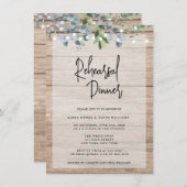 Rustige lichten Floral repetitie Kaart (Voorkant / Achterkant)