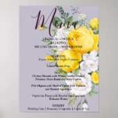 Rustige lichten Geel menu Poster (Voorkant)