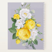 Rustige lichten Gele Floral Planner (Achterkant)