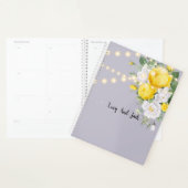 Rustige lichten Gele Floral Planner (Display)