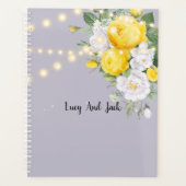 Rustige lichten Gele Floral Planner (Voorkant)