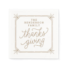 Rustige Lijst - Gepersonaliseerde Thanksgiving