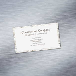 Rustige Lijst White minimalist Magnetisch Visitekaartje