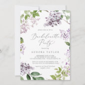 Rustige Lila Bachelorette Party Kaart (Voorkant)